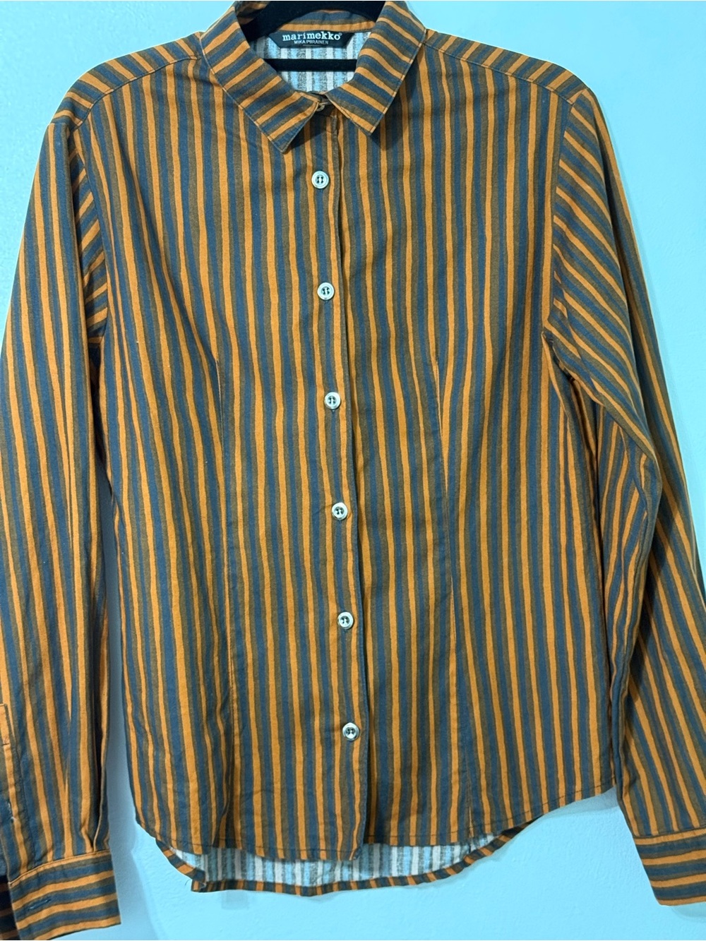 Vintage Marimekko Jokapoika women’s size small button up shirt
